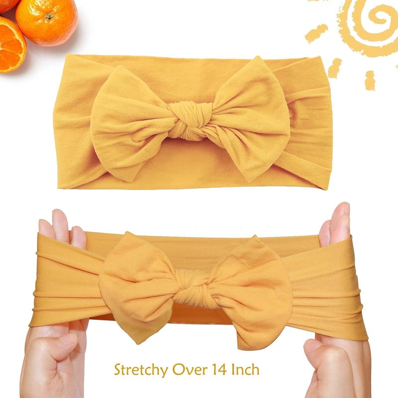 ALinmo 25PCS Baby Nylon Headbands Soft Hairbands Hair Bow Elastics for Baby Girls Newborn Infant Toddlers Kids - Image 3